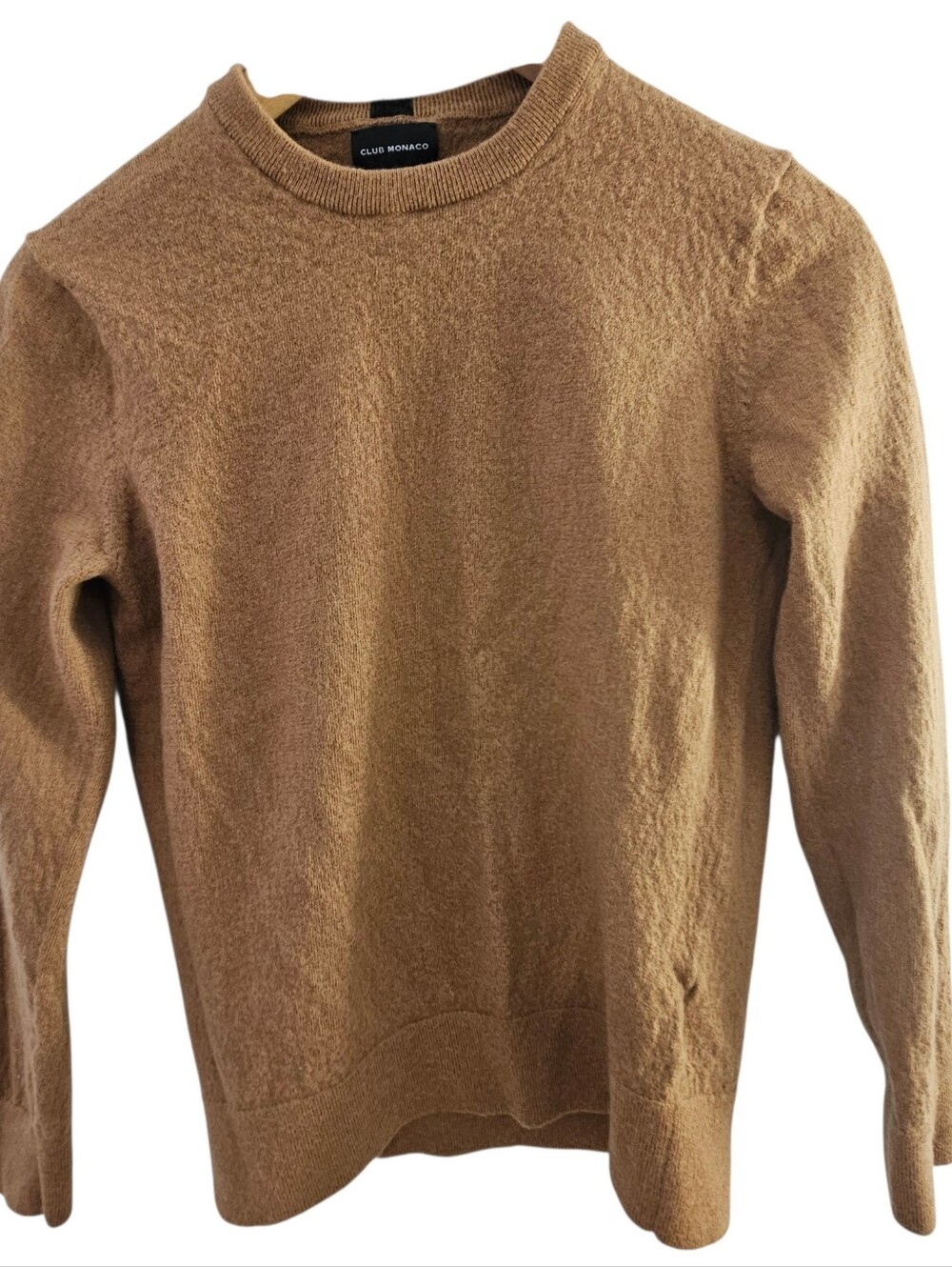 Club Monaco Women's Wool Crewneck Sweater - Camel Brown Size S/P